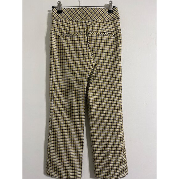 SPANX The Perfect Pant Kick Flare Houndstooth New Yellow/Black size XSmall - Picture 3 of 16